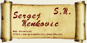 Sergej Menković vizit kartica